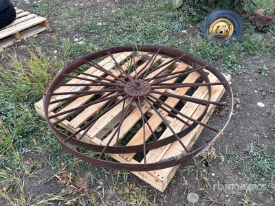 Quantity of (2) Steel Wheels Antiquités