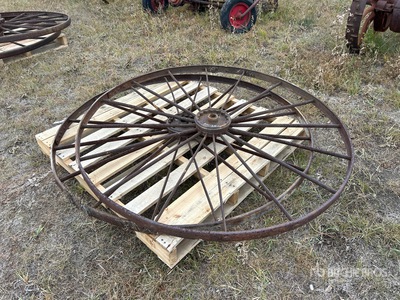 Quantity of (2) Steel Wheels Antiquités
