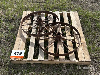 Quantity of (2) Steel Wheels