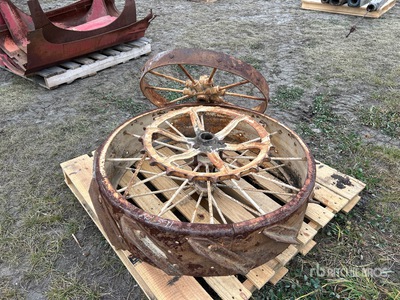 Quantity of (2) Steel Wheels Antiquités