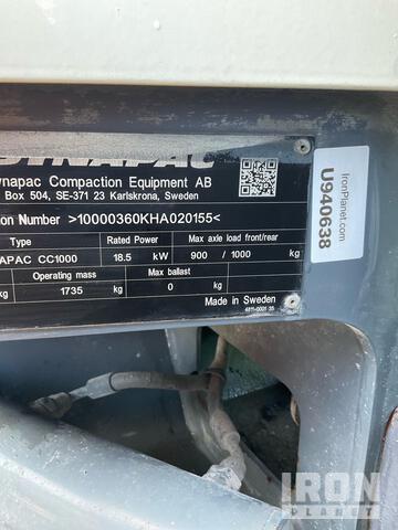 COMPACTADOR 2017 DYNAPAC CC1000