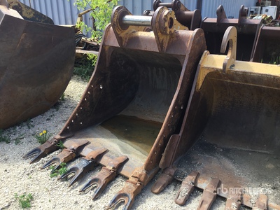 Cat 48 in Digging Excavator Bucket