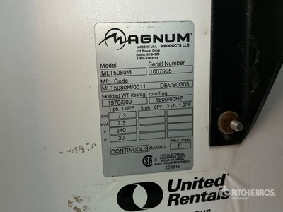 2010 Magnum MLT5080M Light Tower