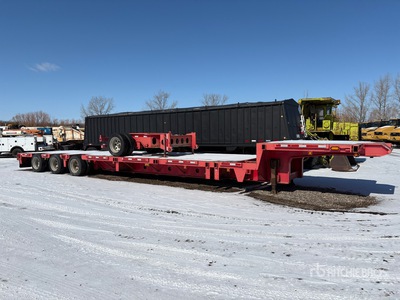2008 Wrem 65 ton Tri/A 50 ft - 65 ft Extendable Single Drop Trombone Rimorchio ribassato