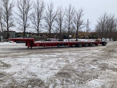 2008 Wrem 65 ton Tri/A 50 ft - 65 ft Extendable Single Drop Trombone 低床トレーラー