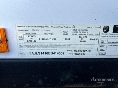 2014 Magnum Pro MLT5080K 8 kW Light Tower