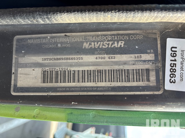 CAMIóN CHASIS 1995 INTERNATIONAL 4700