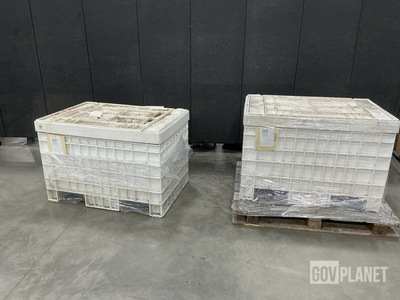 (2) Plastic Storage Bins
