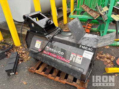 2019 Bradco 40 in Q/C Excavator Segadora de mayal