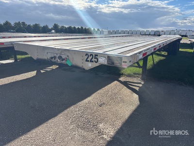 2017 Transcraft 48 ft T/A Spread Axle Flatbed Trailer