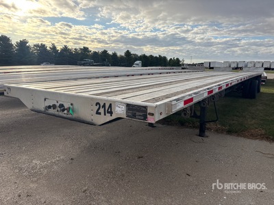 2017 Transcraft 554C 48 ft T/A Spread Axle Flatbed Trailer