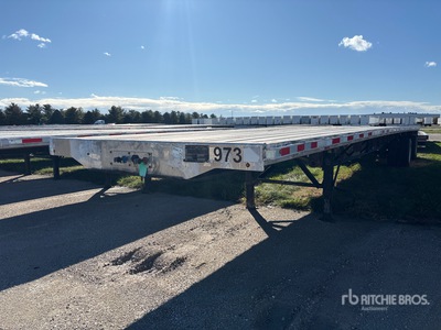 2019 Transcraft 48 ft T/A Spread Axle Flatbed Trailer