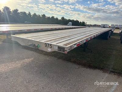 2019 Transcraft 554C 48 ft T/A Spread Axle Flatbed Trailer