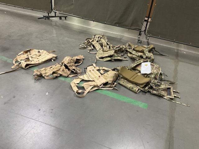 (19) Shoulder Straps, (2) Field Packs, (10) Load Carriers & Assorted Items