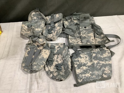 (128) Entrenching Tool Carriers, (202) Bandoleer Ammo Pouches & Assorted Items