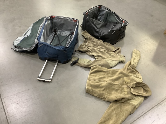 (22) Cold Weather Jackets & (7) Luggage Bags