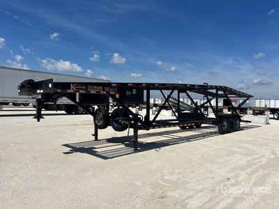 2023 Kaufman Mini V Tri/A 5 Car Open مقطورة نقل سيارات