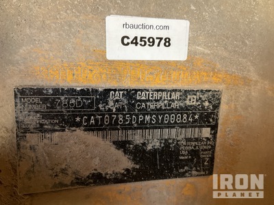 2009 Cat 785D Dumper rigido