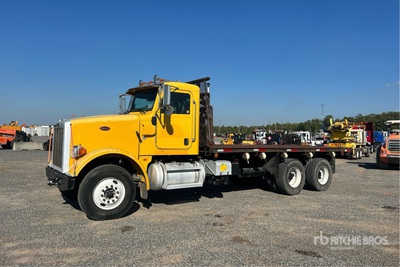 2008 Peterbilt 365 6x4 フラットベッドダンプトラック