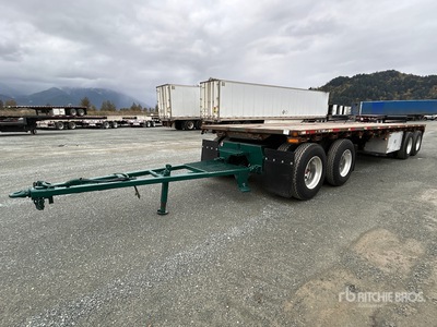 2008 Raja 32 ft Quad/A Turntable Flatbed Trailer