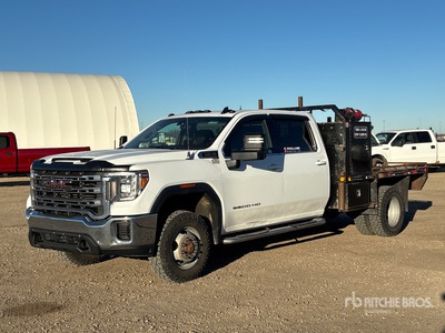 2020 GMC Sierra 3500HD 4x4 Crew Cab Flatbed Truck