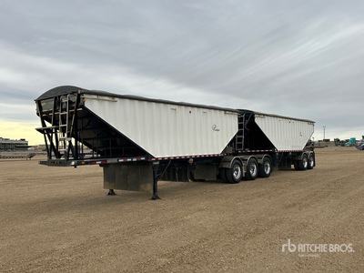 2010 Lode King 39 ft Super B-Train Lead Live Bottom Remorque à grains