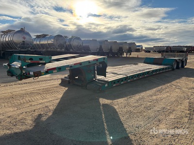 2009 Aspen T/A Double Drop Removable Gooseneck Lowboy Trailer
