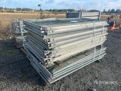 Quantity of Smart Edge 7 ft 7 in x 3 ft 6 in Galvanized Fall Protection Site Fence