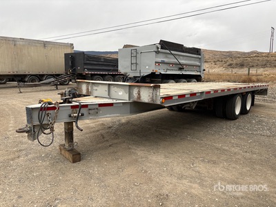 1998 Doepker 35000 lb 29 ft T/A Tilt Deck Flatbed Trailer