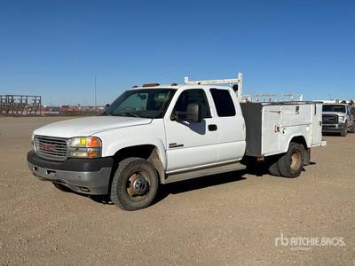 2002 GMC Sierra 3500 4x4 Extended Cab Autocarro officina