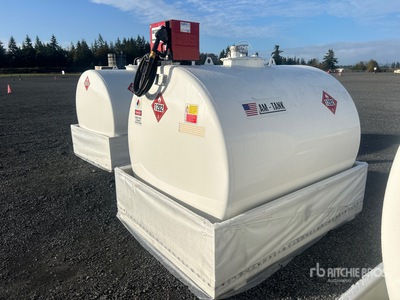 2025 AM Tank 1000 1050 gal Skid Mounted Steel Diesel Réservoir de carburant (Unused)
