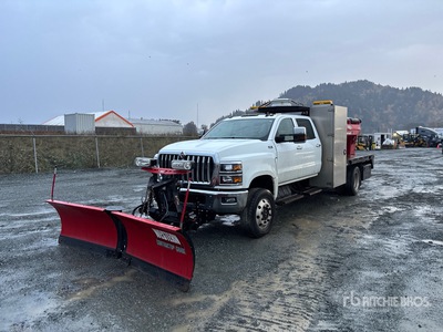 2020 International CV515 4x4 Crew Cab شاحنة كشط الثلج