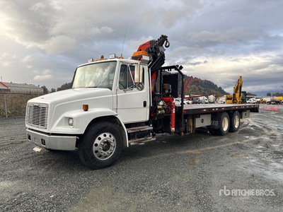 1997 Palfinger PK16000 14000 lb Knuckle Boom on 1997 Freightliner FL80 6x4 Crane Truck