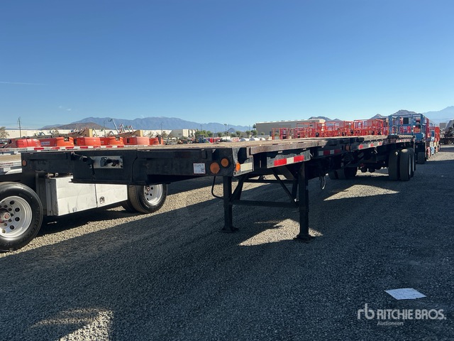1997 Kalyn KPEX-70 T/A 45 ft - 75 ft Extendable Flatbed Trailer ...