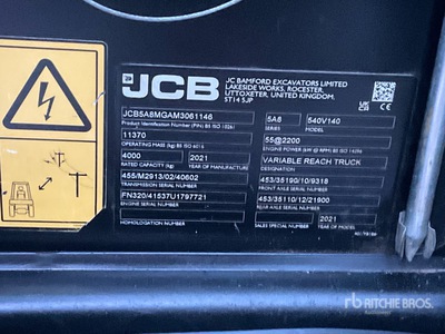 2021 JCB 540-140 Telehandler