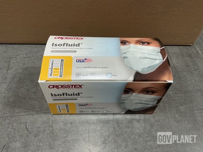 (48) Cases of Crosstex Isofluid GCIBL Fluid-Resistant Earloop Face Masks