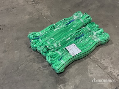 Quantity of (6) 2 Tonne x 2mtr Round Slings Sling