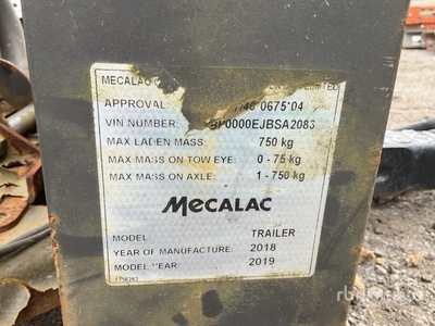2018 Mecalac Remolque Portamaquinaria