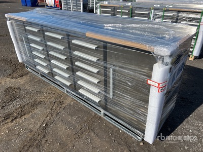 Suihe 2870 mm 18-Drawer Workbench (Unused)