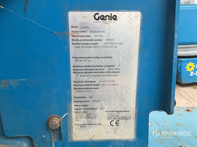 2014 Genie Z45/25 Nacelle articulée