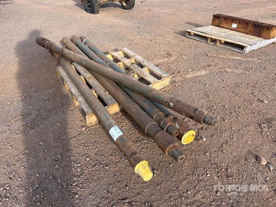 Quantity of (5) 8 ft Drill Bit Extension Rods