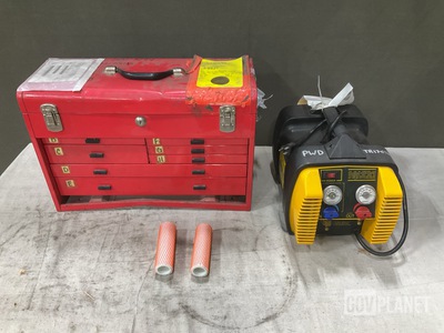 (4) Packages of Fluid Filter Elements, (2) Tool Boxes & Assorted Items