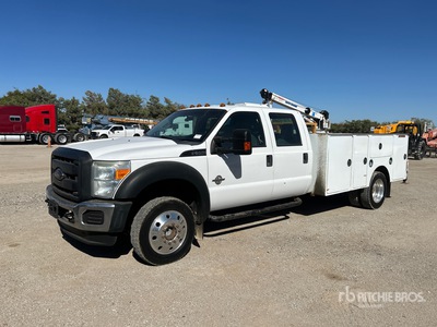 2012 Ford F-550 XL 4x4 Crew Cab Ciężarówka serwisowa
