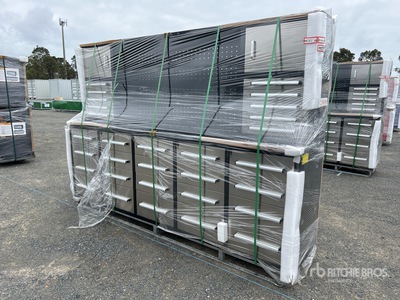 Suihe 2745 mm 30-Drawer Werkbank (Unused)