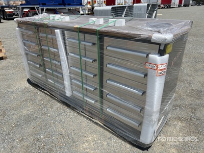 Suihe 2200 mm 20-Drawer ベンチ (Unused)