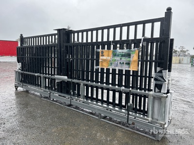 Quantity of (3) Suihe 20 ft Bi-Parting Driveway Gate (Unused)
