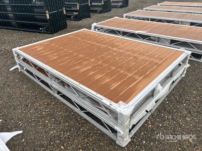 Quantity of (2) 2025 BYT BDF6 6 ft x 8 ft Aluminum Boat Dock Section Kit (Unused)