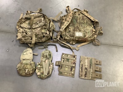(70) Canteen Pouches, (81) Ammo Pockets, (14) Assault Packs & Assorted Items