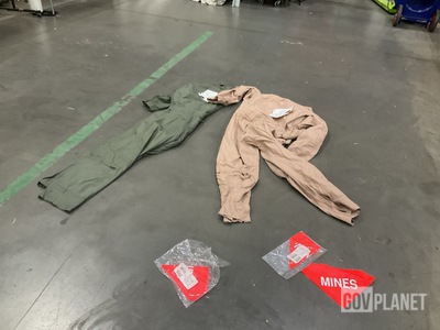 (5) Pairs of Coveralls, (114) Marking Signs, (22) Rifle Grips & Assorted Items