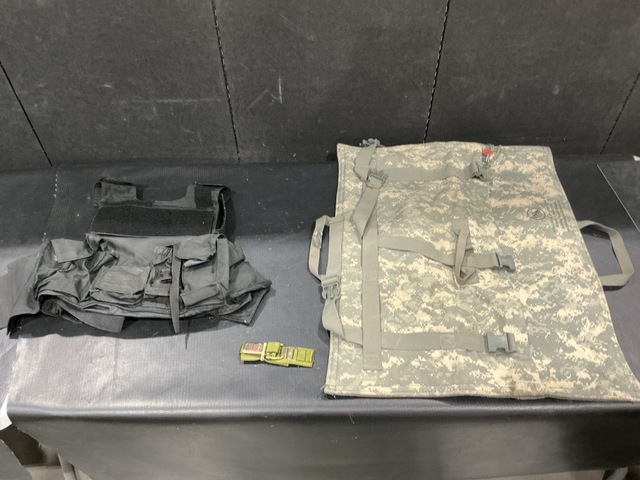 (55) Assault Panels, (22) Belts, (4) Barrel Cases & Assorted Items